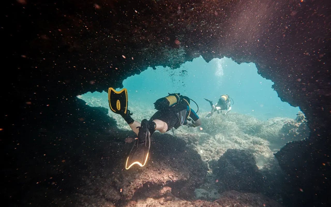 Plongée sous-marine et sea caving